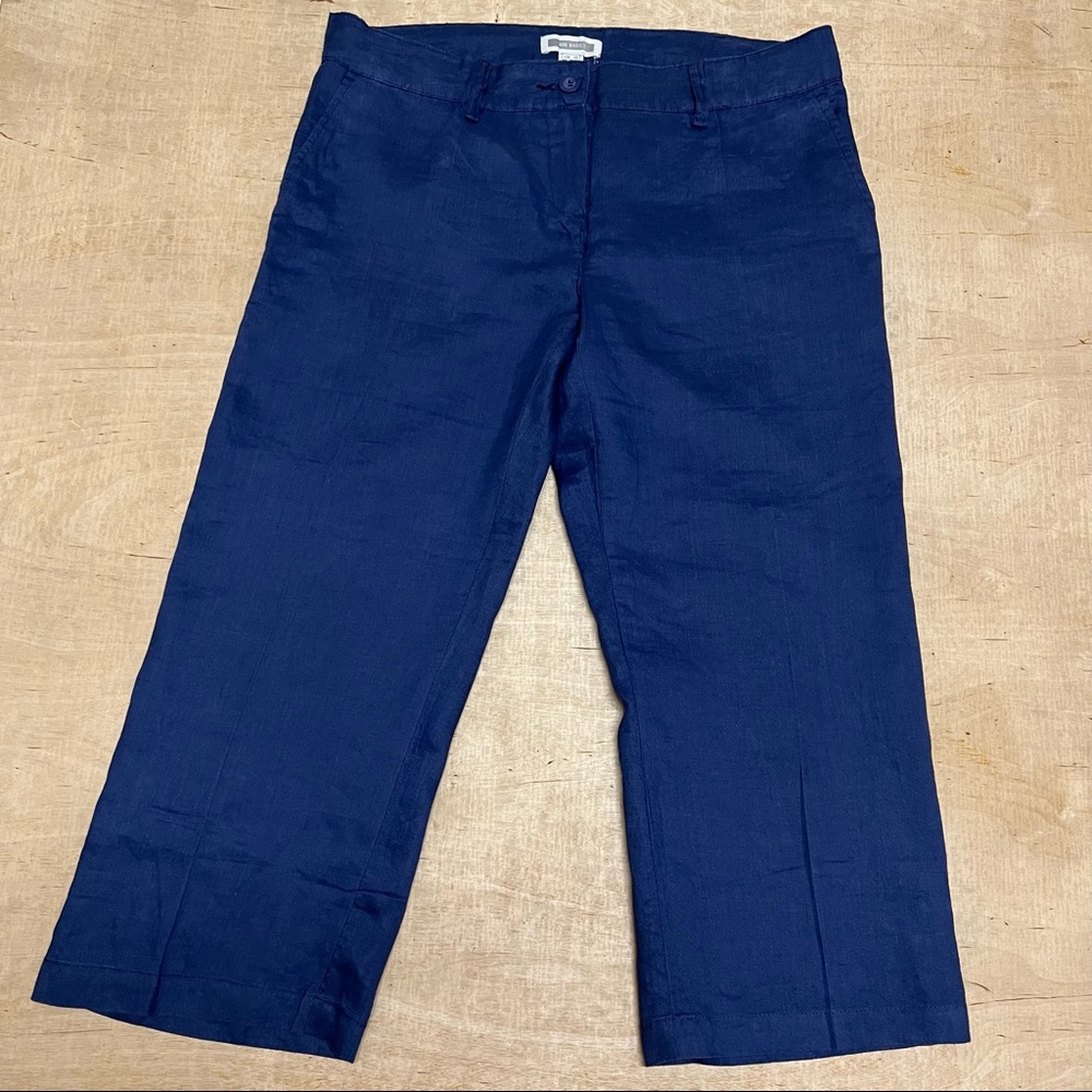 MNG by Mango Cropped Pants Capri Blue Size 8